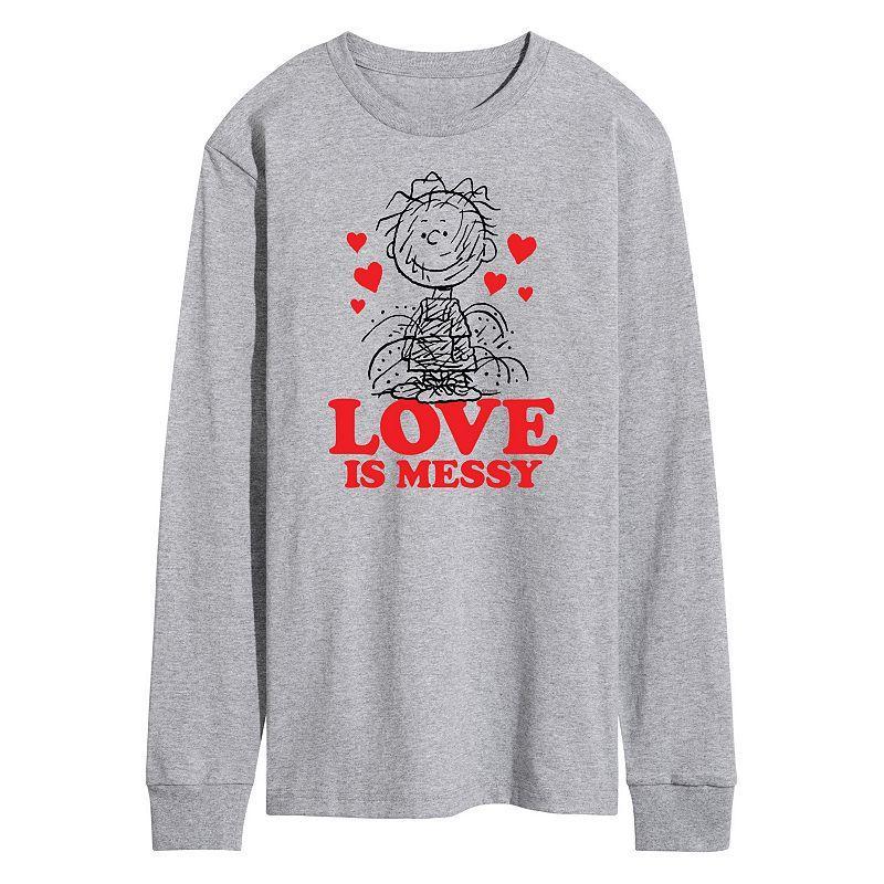 Mens Peanuts Pigpen Love Is Misery Long Sleeve Tee Product Image