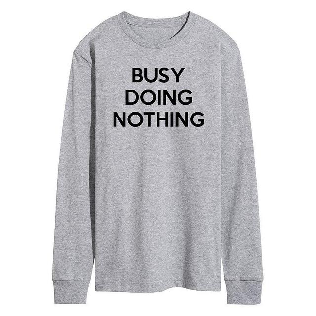 Mens Doing Nothing Tee Grey Product Image