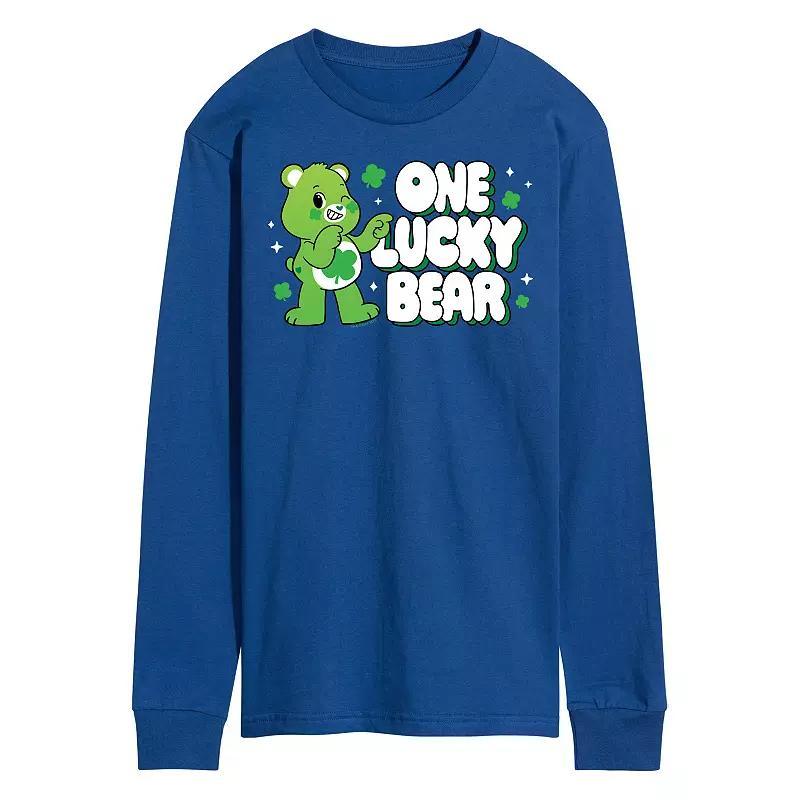 Mens Care Bears Unlock The Magic One Lucky Bear Long Sleeve Graphic Tee Product Image