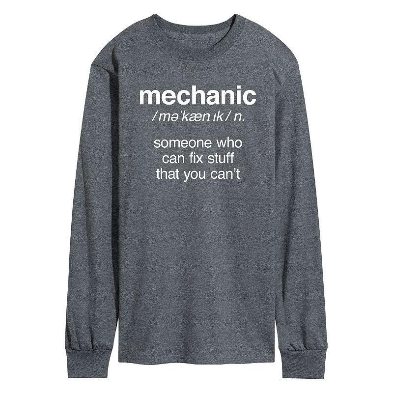 Mens Mechanic Definition Long Sleeve Tee Product Image