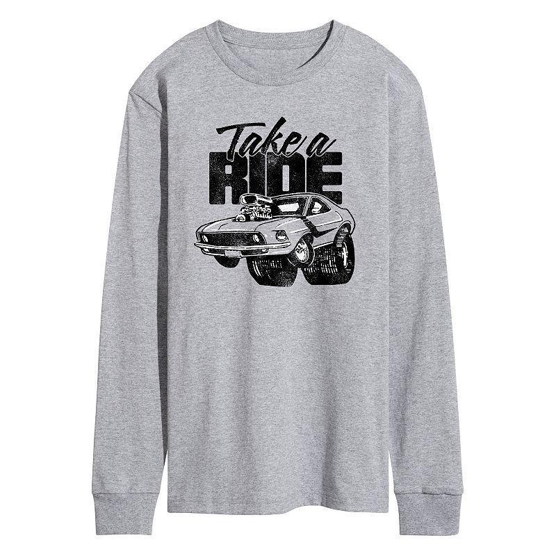 Mens Take A Ride Long Sleeve Graphic Tee Product Image