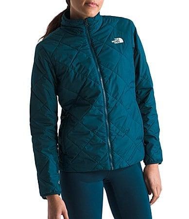 The North Face Womens Shady Glade Insulated Fleece Lined Stand Collar Long Sleeve Quilted Jacket Product Image