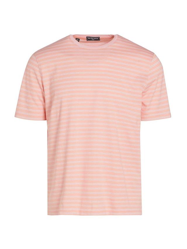 Mens Slim-Fit Striped Crewneck T-Shirt Product Image