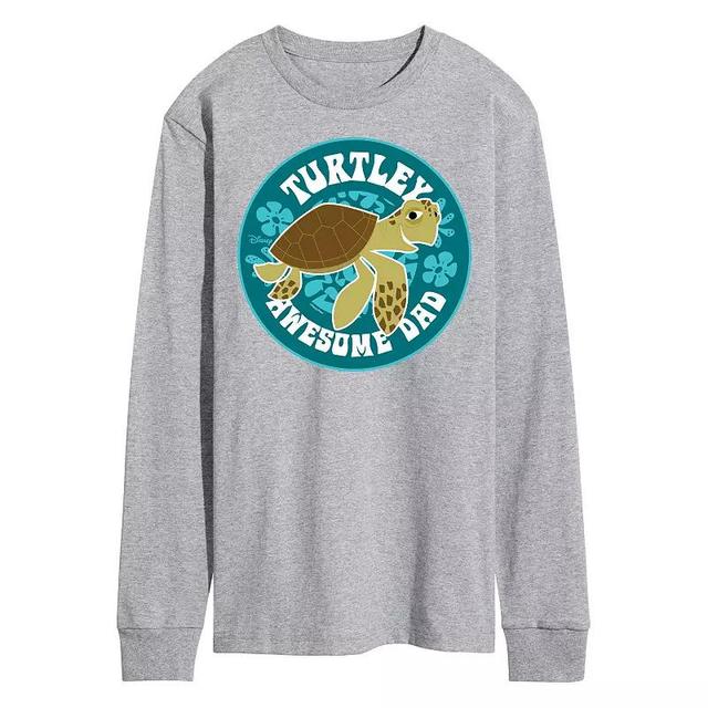 Disney/Pixar Finding Nemo Mens Turtley Awesome Dad Long Sleeve Graphic Tee Product Image