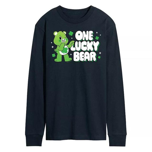 Mens Care Bears Unlock The Magic One Lucky Bear Long Sleeve Graphic Tee Product Image