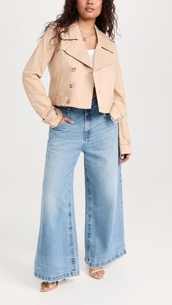 Good American Chino Crop Trench Coat | Shopbop Product Image