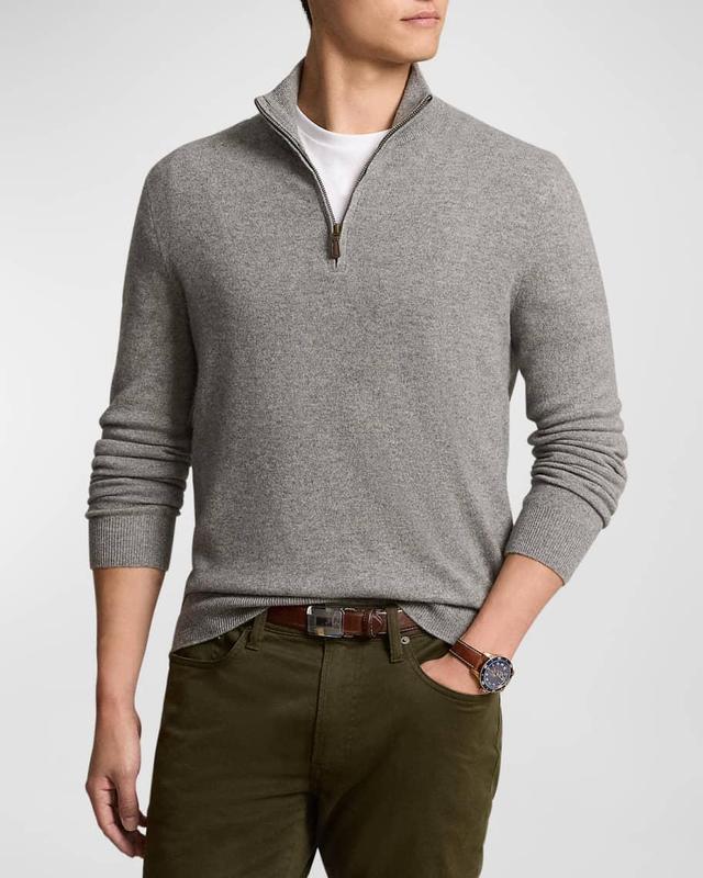 Mens Wool Quarter-Zip Sweater Product Image