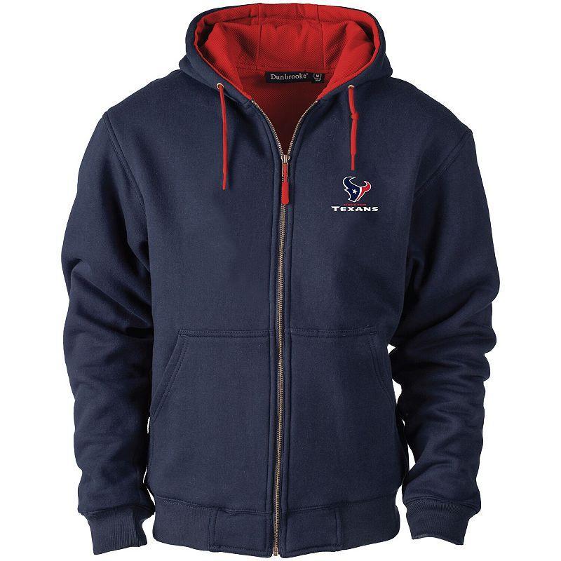 Mens Navy Houston Texans Craftsman Thermal Lined Full-Zip Hoodie Product Image