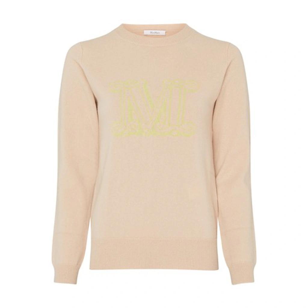 MAX MARA Pamir Logo Cashmere Sweater In Rose Product Image