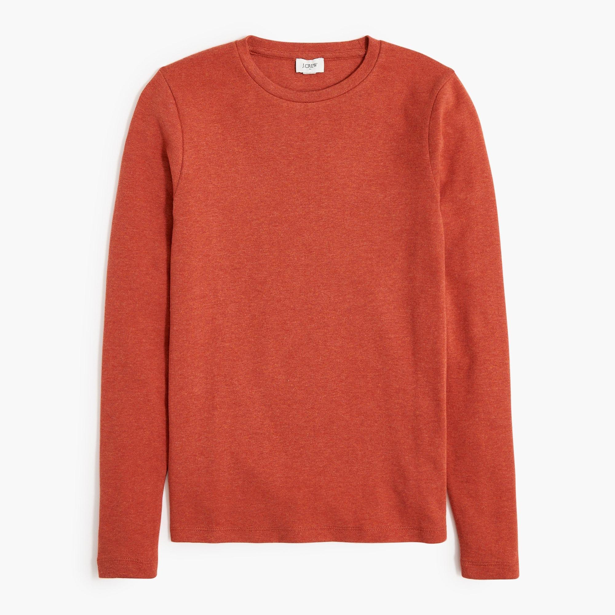 Long-sleeve ribbed everyday tee Product Image