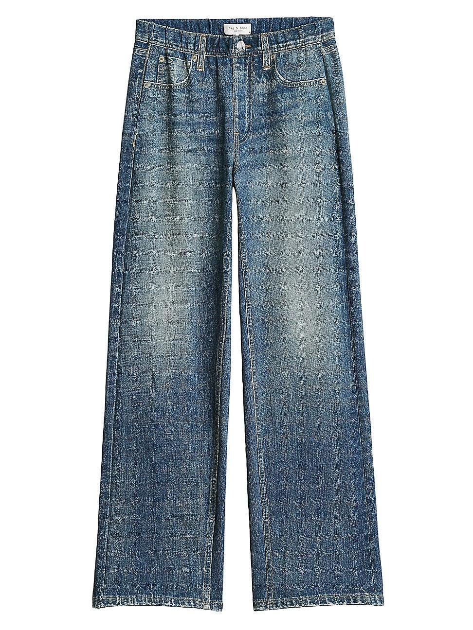 Womens Miramar Wide-Leg Jeans Product Image