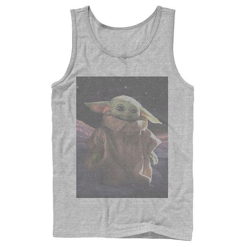 Mens Star Wars The Child Space Walk Tank Top Athletic Grey Product Image