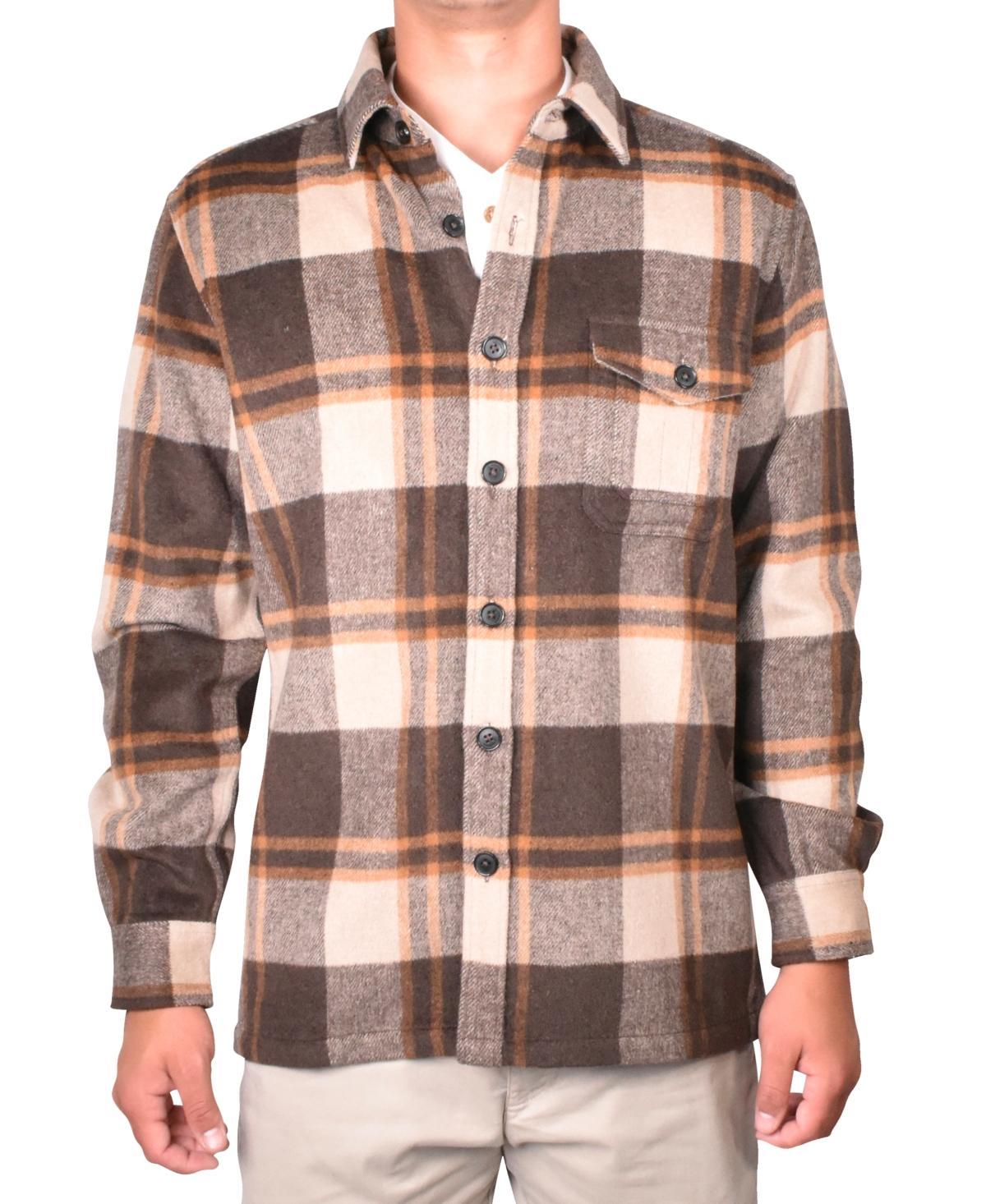 Vintage 1946 Mens Buffalo Plaid Shirt Jacket - Light Green Product Image