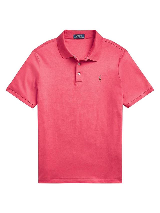 Polo Ralph Lauren Classic Fit Soft Cotton Polo Shirt (Rosette Heather) Men's Clothing Product Image