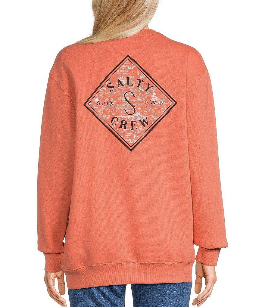 Salty Crew Tippet Fill Long Sleeve Brushed Fleece Sweatshirt Product Image