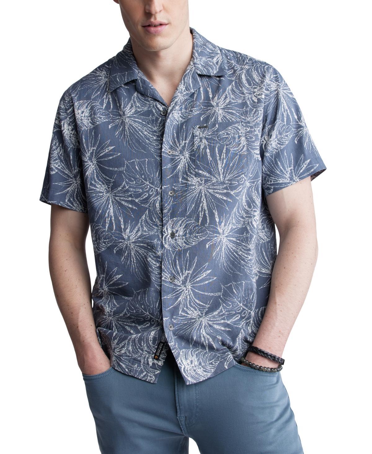 Buffalo David Bitton Mens Suresh Regular-Fit Botanical-Print Button-Down Camp Shirt Product Image