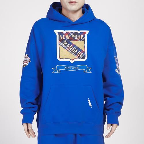 Pro Standard Mens New York Rangers Pro Standard Rangers Pro Prep Drop Shoulder Hoodie - Mens Product Image