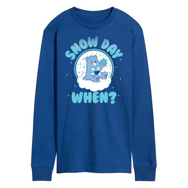 Mens Care Bears Snow Day When Long Sleeve Graphic Tee Product Image