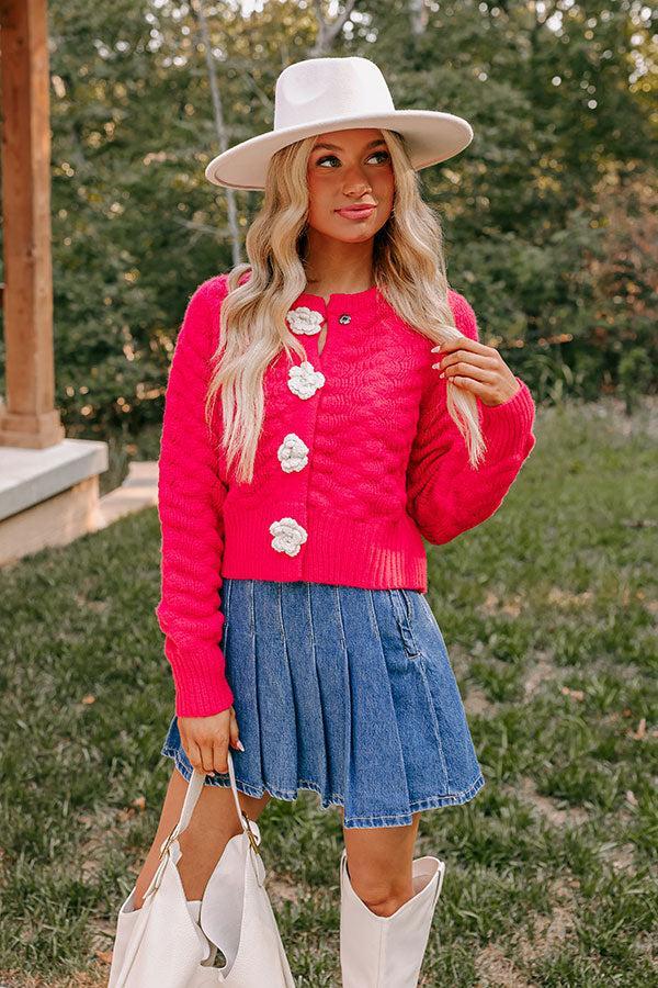 Sweet Serendipity Knit Sweater in Bright Red Product Image