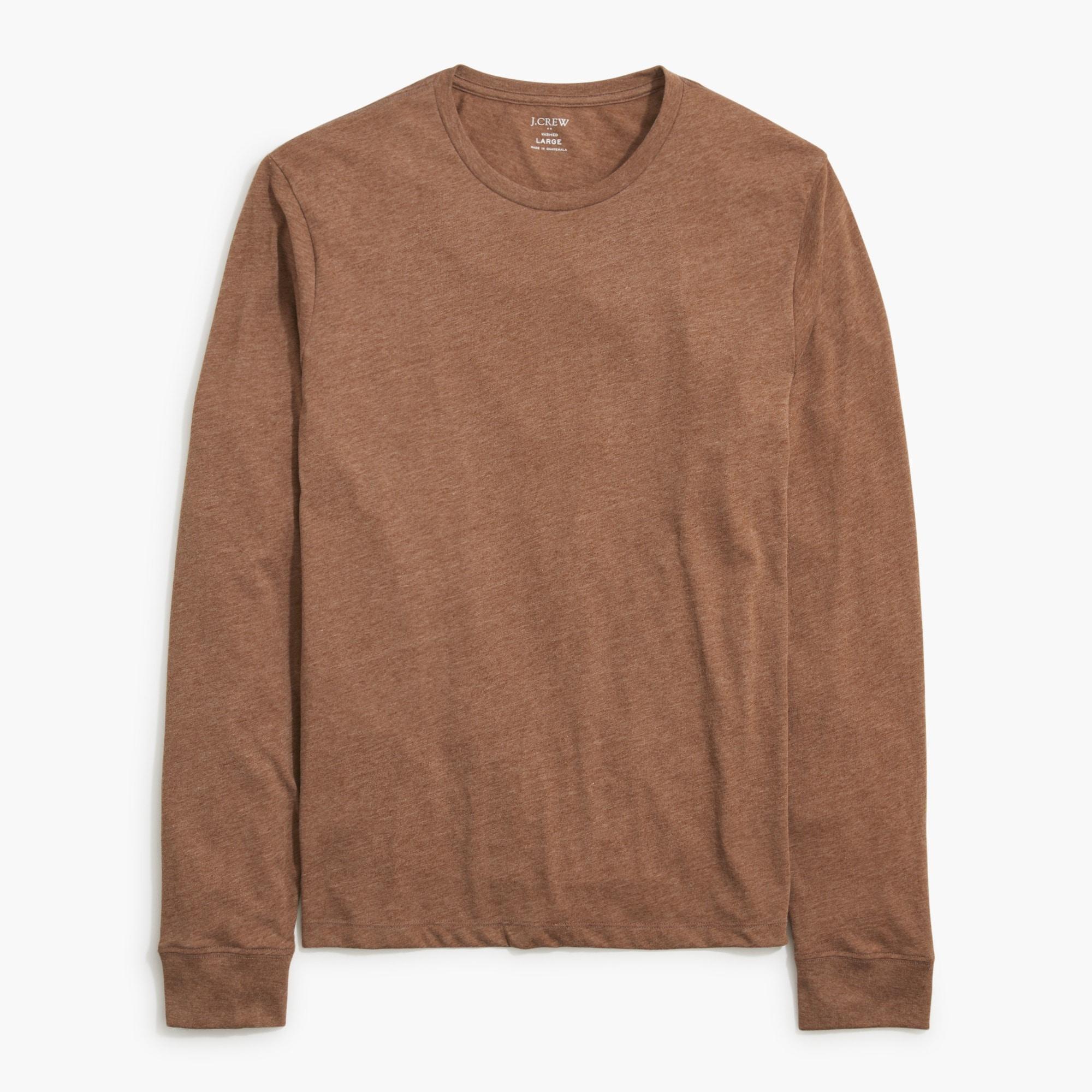 Long-sleeve washed jersey tee Product Image