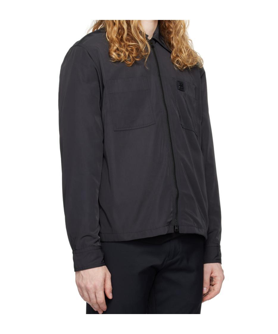 HUGO BOSS Zip-up Jacket In Black Product Image