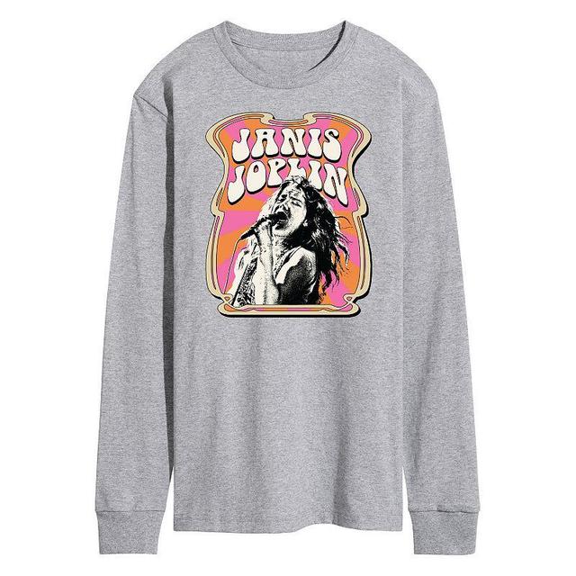 Mens Janis Joplin Poster Long Sleeve Tee Product Image