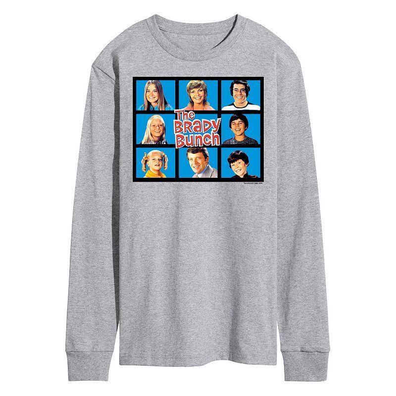 Mens The Brady Bunch Grid Long Sleeve Graphic Tee Product Image