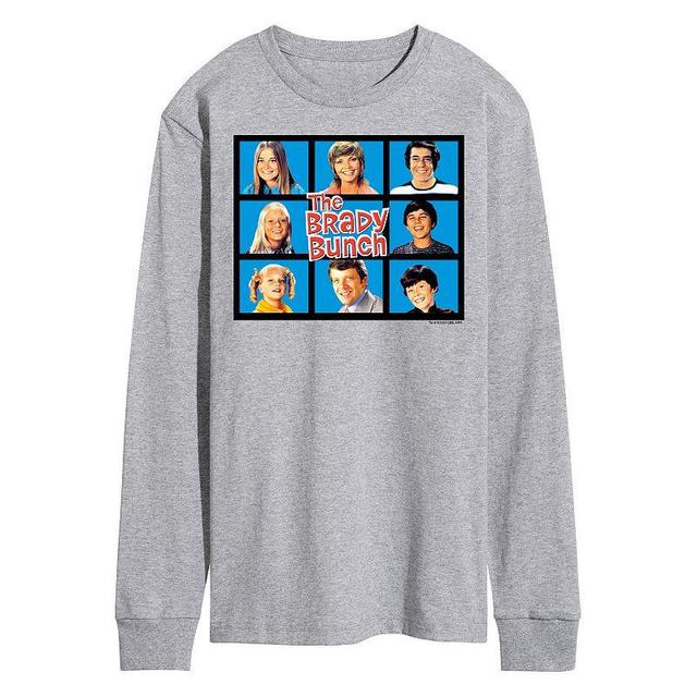 Mens The Brady Bunch Grid Long Sleeve Graphic Tee Product Image