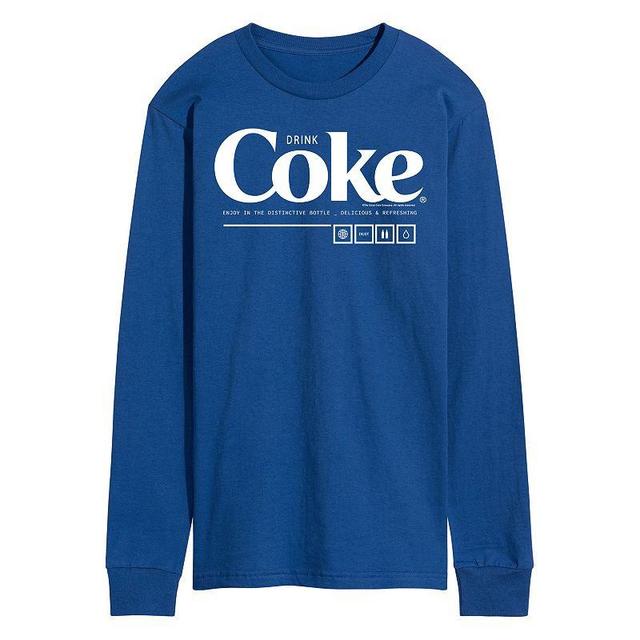 Mens Coca-Cola Drink Coke Enjoy Long Sleeve Graphic Tee Black Product Image