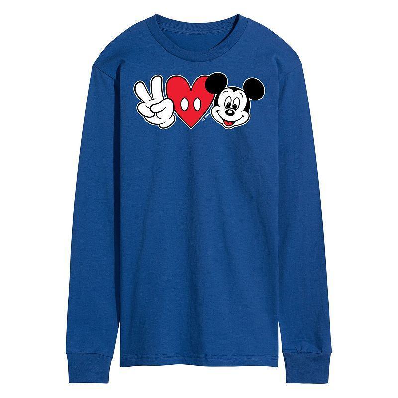 Mens Disneys Peace Love Mickey Tee Product Image