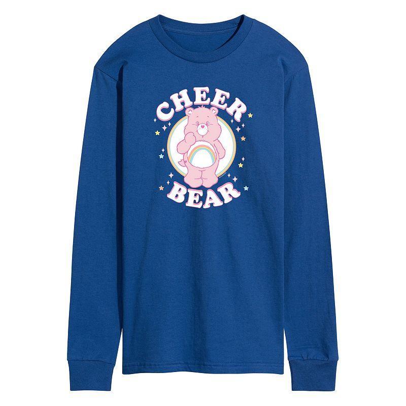 Mens Care Bears Cheer Bear Long Sleeve Med Blue Product Image