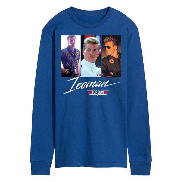 Mens Top Gun Iceman Long Sleeve Tee Med Blue Product Image