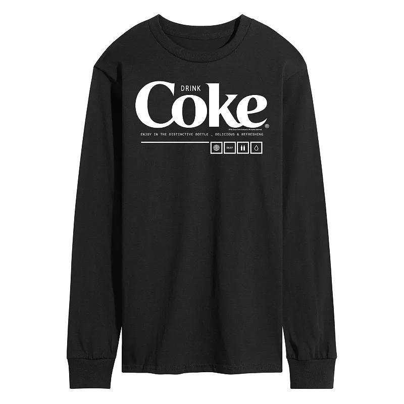 Mens Coca-Cola Drink Coke Enjoy Long Sleeve Graphic Tee Product Image