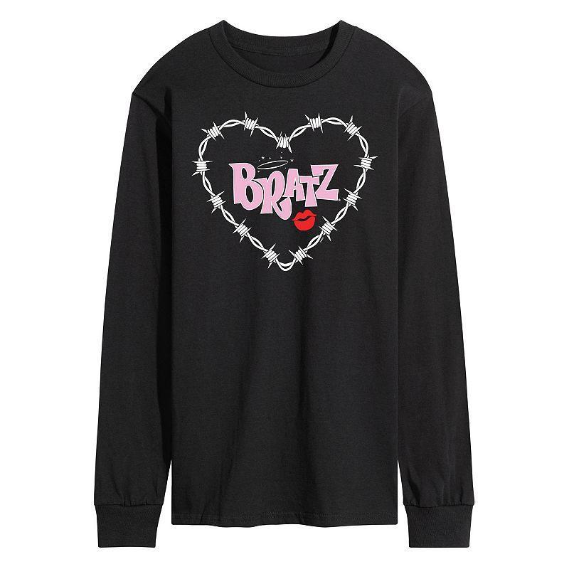 Mens Bratz Barbed Wire Heart Long Sleeve Graphic Tee Product Image