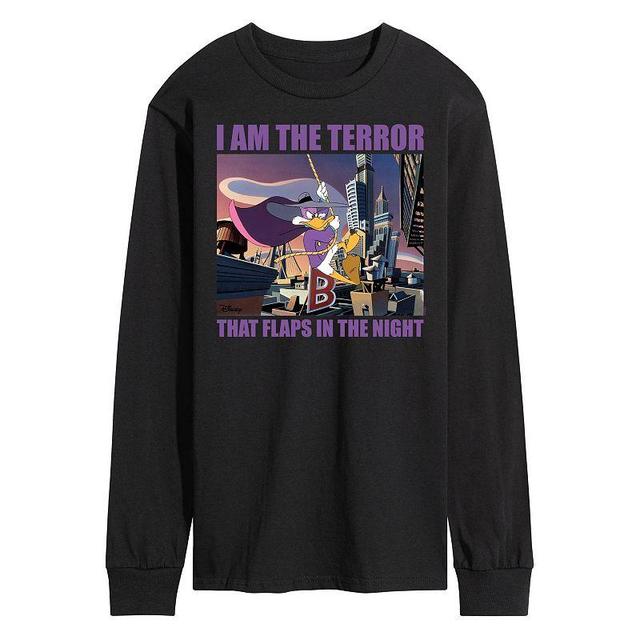 Disneys Darkwing Duck Mens Terror Long Sleeve Graphic Tee Product Image