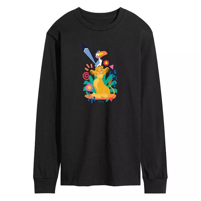 Disneys Lion King Simba & Zazu Mens Long Sleeve Graphic Tee Product Image