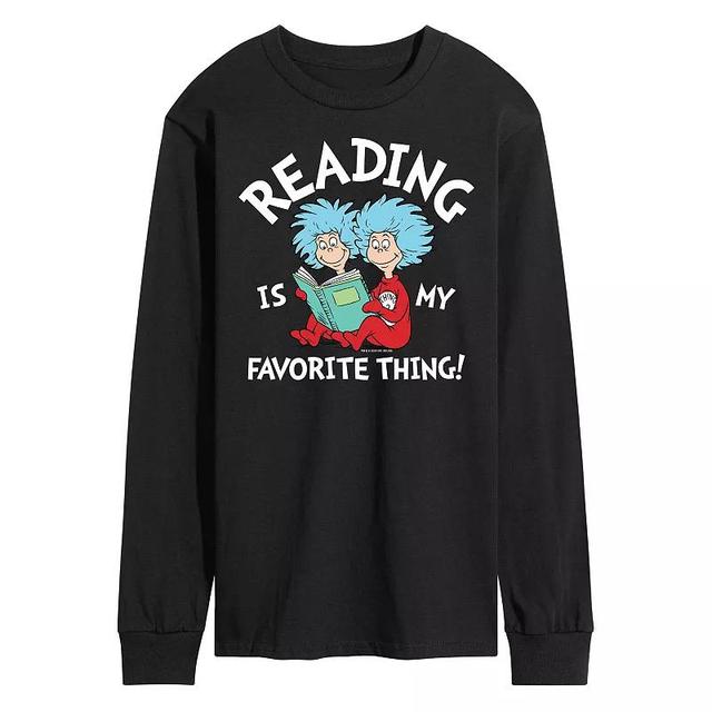 Mens Dr Seuss Reading Is My Favorite Long Sleeve Graphic Tee Product Image