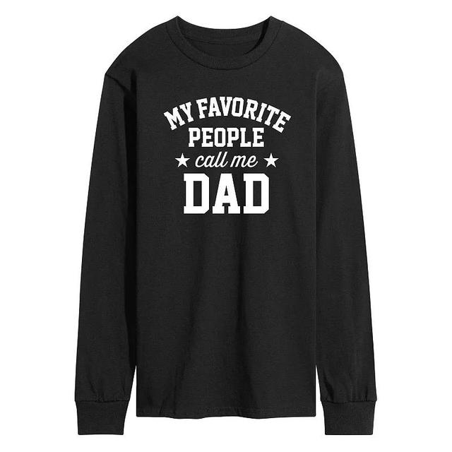 Mens My Favorite People Call Me Dad Long Sleeve Heather Grey Product Image