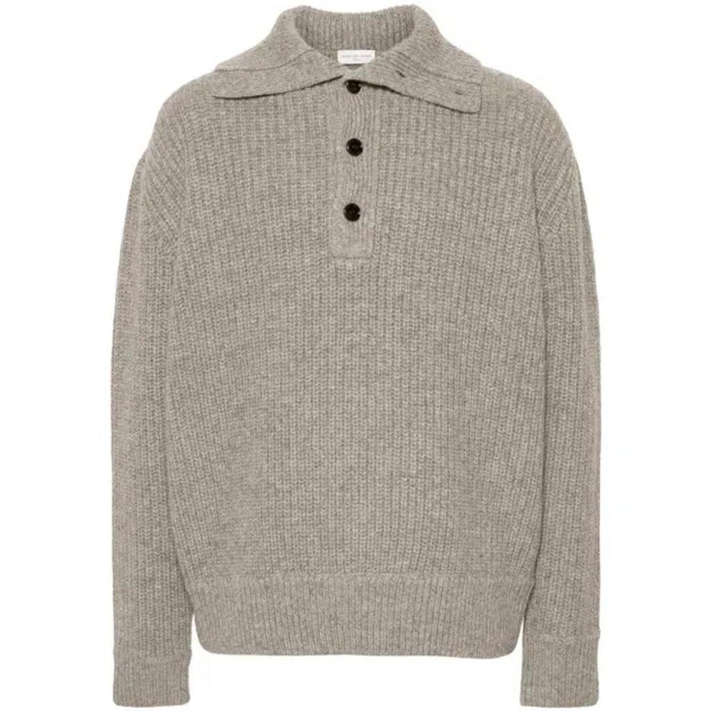 DRIES VAN NOTEN Sweaters In 813 Grey Melange Product Image