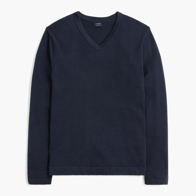 Cotton V-neck sweater-tee Product Image