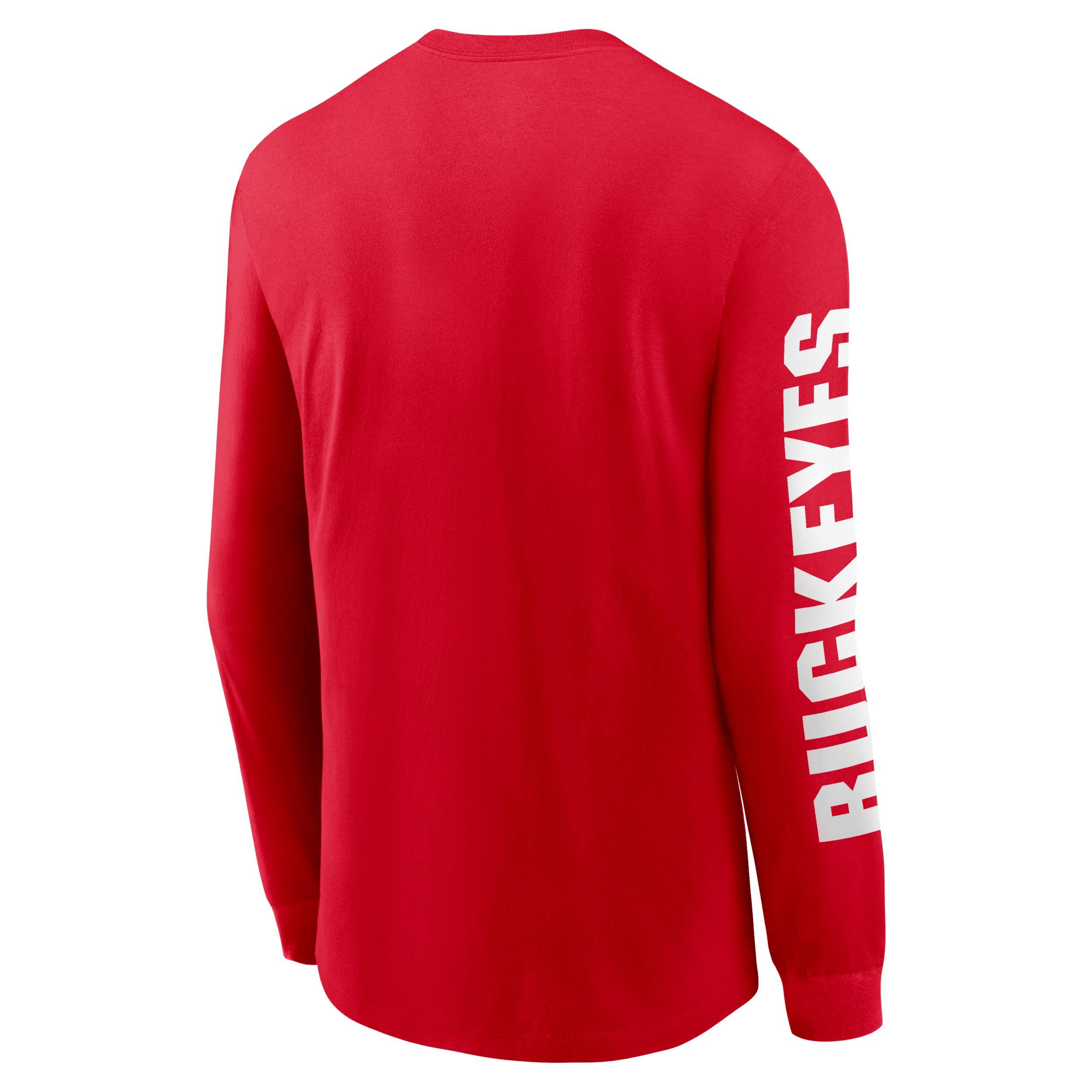 Ohio State Buckeyes Basketball Icon Nike Mens College Long-Sleeve T-Shirt Product Image