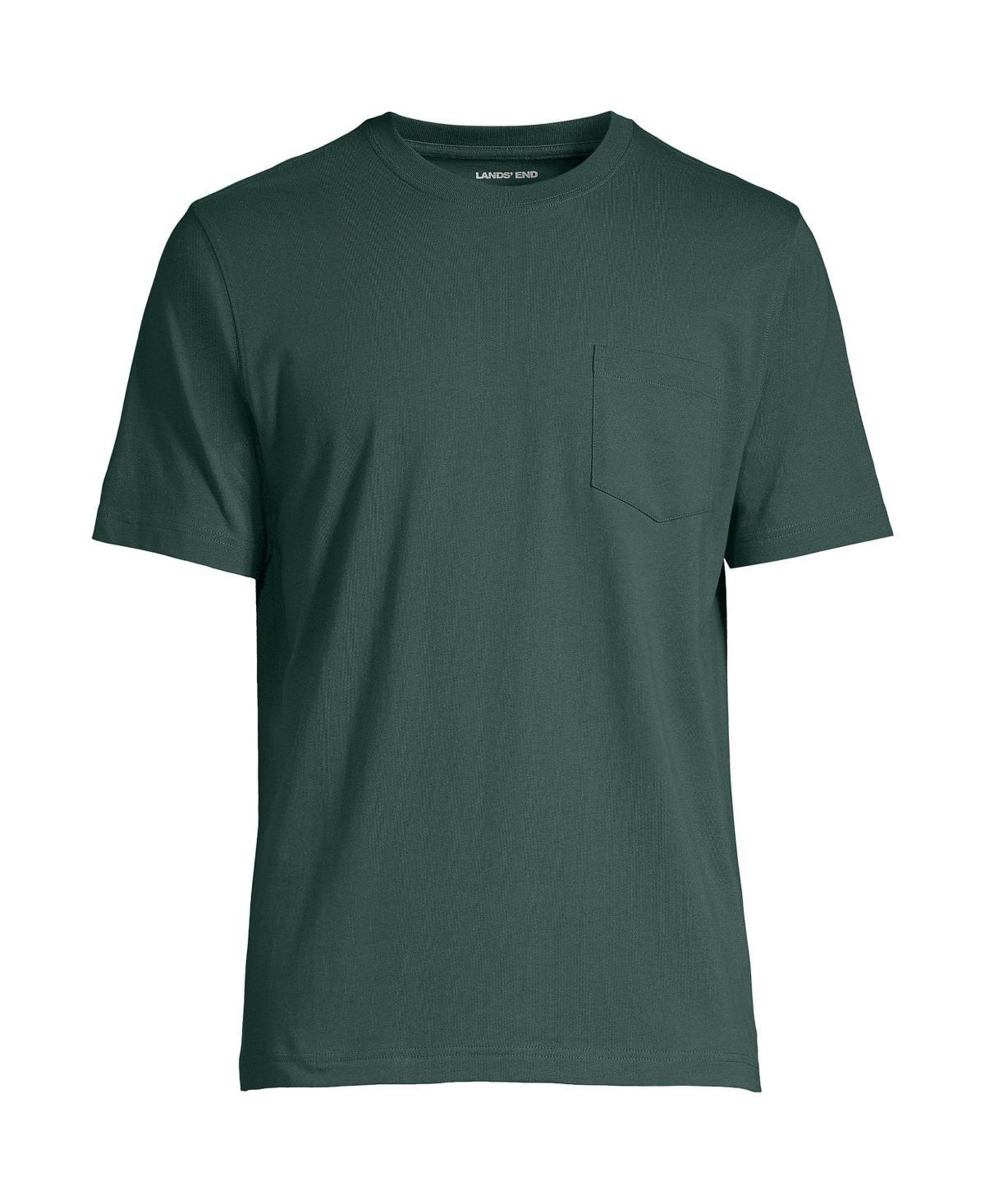 Mens Lands End Super-T Short Sleeve T-Shirt with Pocket Product Image