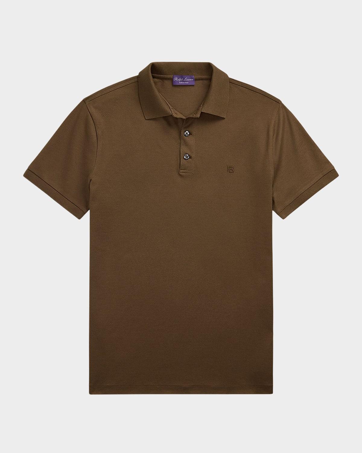 Men's Custom Slim-Fit Pique Polo Shirt Product Image