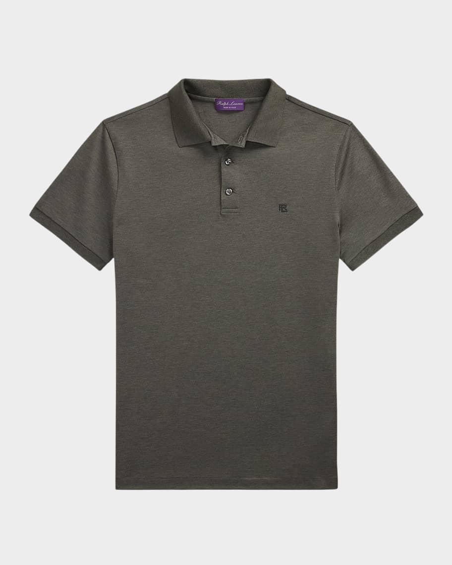 Men's Custom Slim-Fit Pique Polo Shirt Product Image