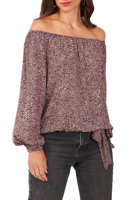 Vince Camuto Long Sleeve Off-the-Shoulder Blouse (Rich ) Women's Clothing Product Image