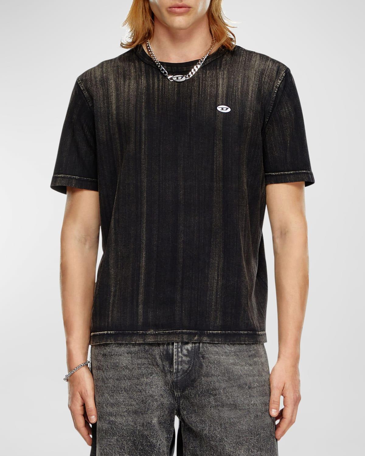 Men's T-Shirt with Brushstroke Fading Product Image