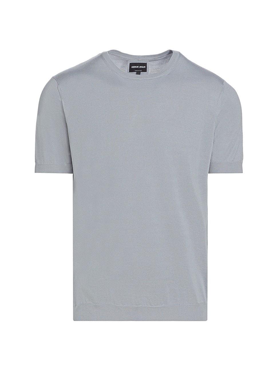 Mens Silk-Cotton Crew T-Shirt Product Image