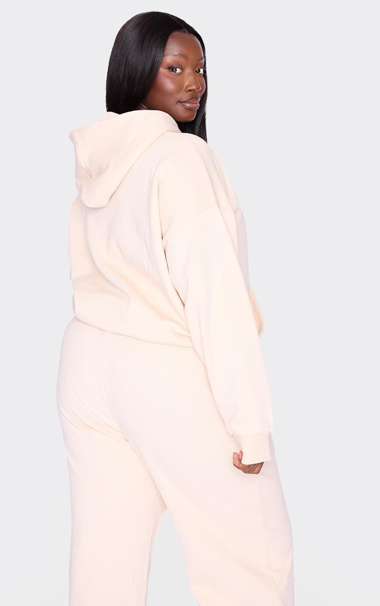 Plus Ecru Premium Basic Oversized Hoodie Product Image