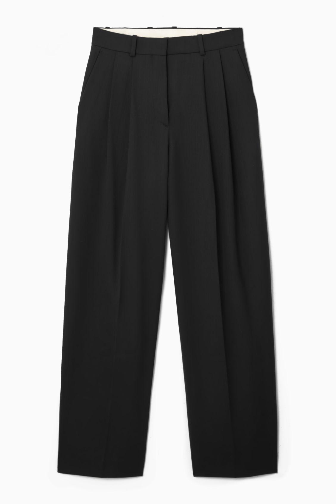 WIDE-LEG TAILORED WOOL PANTS Product Image