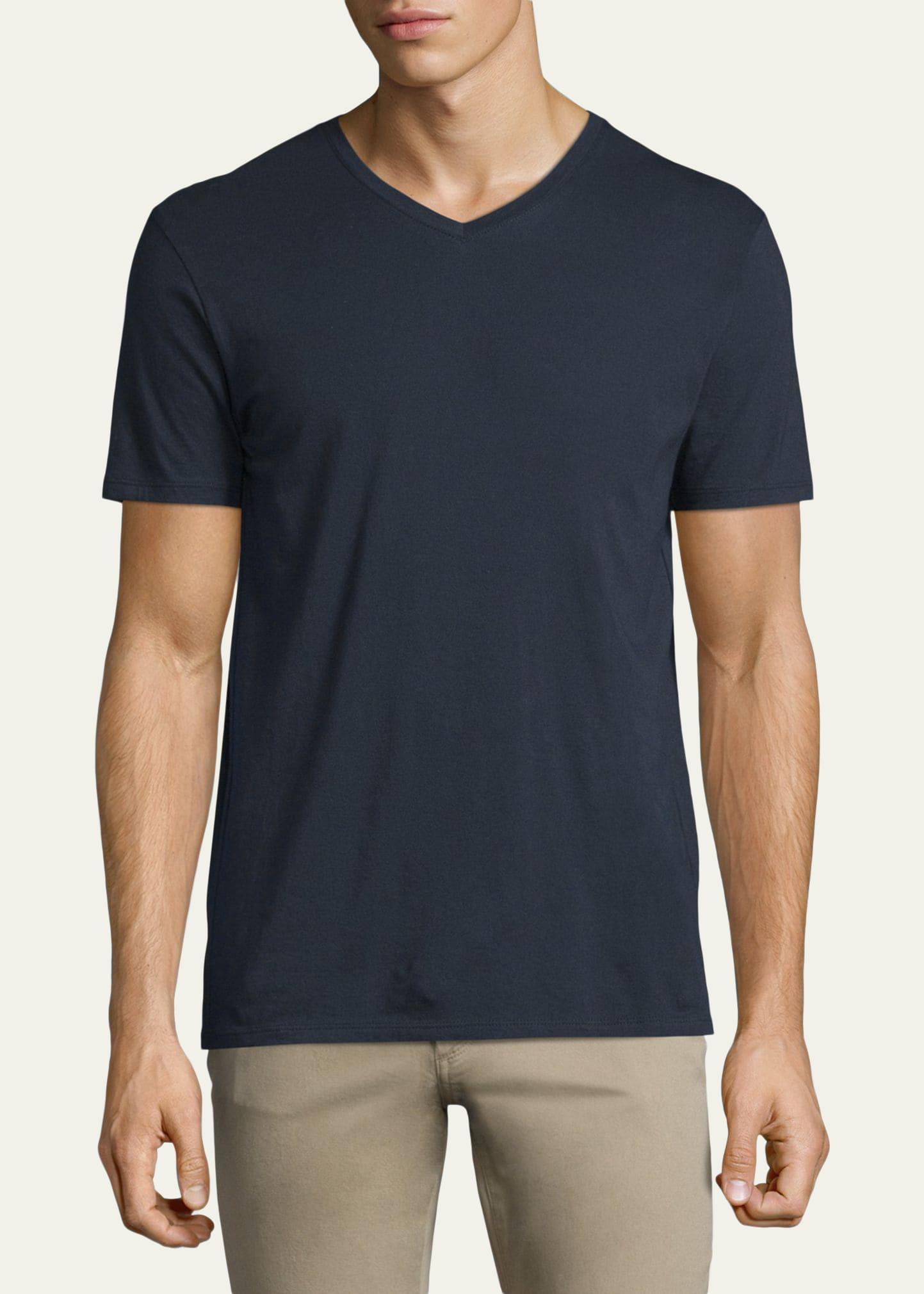 Vince Pima Cotton Slim Fit V-Neck T-Shirt Product Image